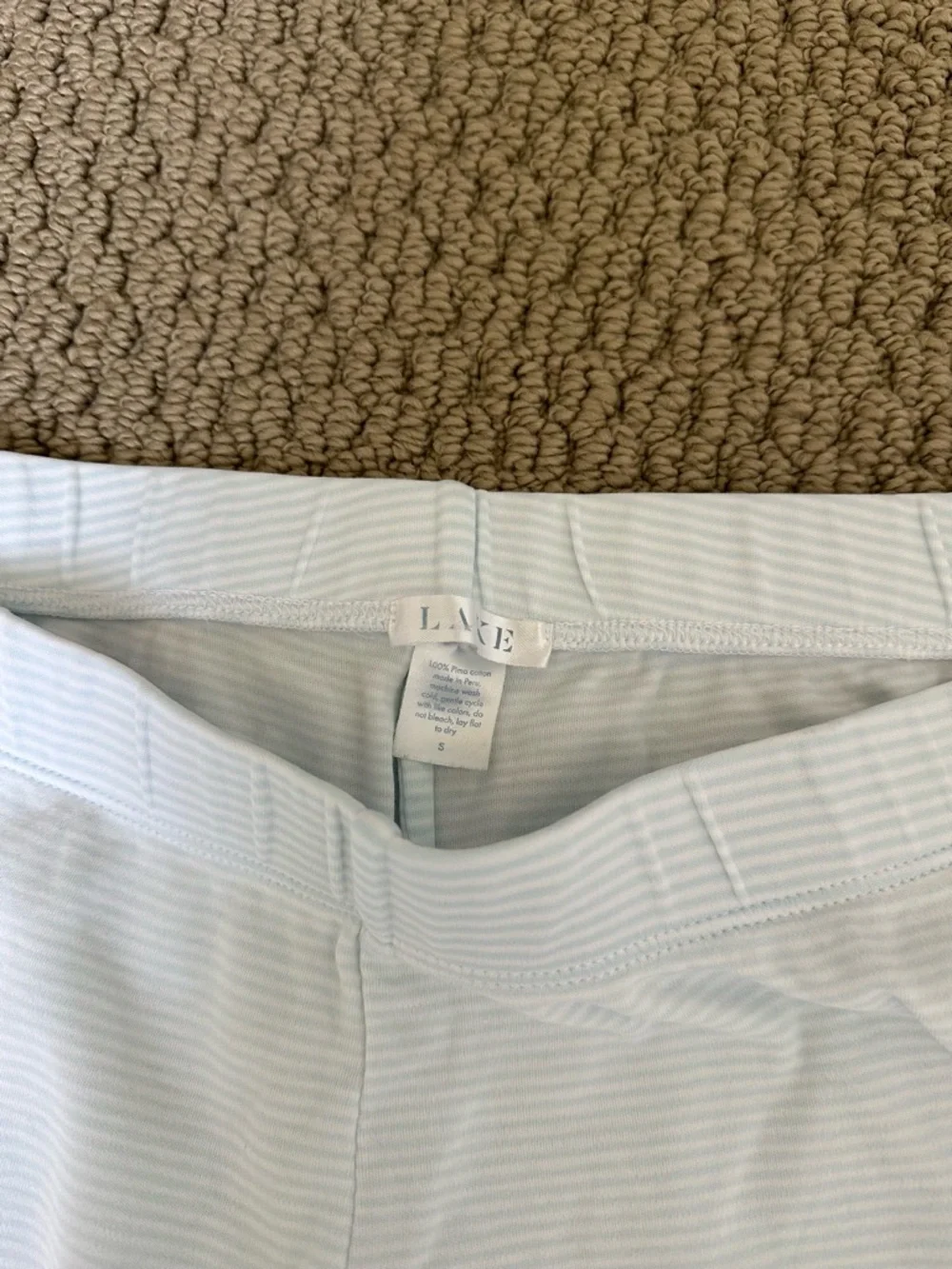 Lake Pajamas Pima Tank Long Set in Atlantic Sz Small - Picture 6 of 6